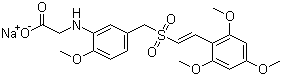 structure of CAS# 1225497-78-8, ON 01910 sodium salt