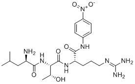 structure of CAS# 122630-72-2, D-亮氨酰-L-苏氨酰-N-(4-硝基苯基)-L-精氨酰胺