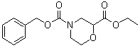 structure of CAS# 1226776-83-5, 2,4-吗啉二甲酸 2-乙基酯 4-苄基酯