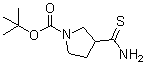 structure of CAS# 122684-35-9, 3-硫代氨基甲酰基吡咯烷-1-羧酸叔丁酯