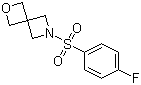 structure of CAS# 1227384-86-2, 2-((4-氟苯基)磺酰基)-6-氧杂-2-氮杂螺[3.3]庚烷