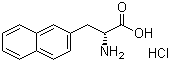 structure of CAS# 122745-11-3, (R)-2-氨基-3-(2-萘基)丙酸盐酸盐