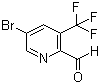 structure of CAS# 1227489-83-9, 5-Bromo-3-(trifluoromethyl)-2-pyridinecarboxaldehyde
