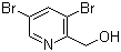 structure of CAS# 1227601-36-6, 3,5-Dibromo-2-pyridinemethanol