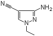 structure of CAS# 122799-95-5, 3-氨基-1-乙基-1H-吡唑-4-甲腈