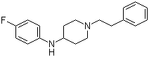 CAS # 122861-41-0, Despropionyl p-Fluoro Fentanyl, N-(4-fluorophenyl)-1-(2-phenylethyl)piperidin-4-amine