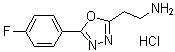 structure of CAS# 1228878-58-7, 5-(4-氟苯基)-1,3,4-恶二唑-2-乙胺盐酸盐