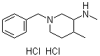 structure of CAS# 1228879-37-5, N,4-Dimethyl-1-(phenylmethyl)-3-piperidinamine hydrochloride (1:2)
