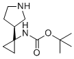 structure of CAS# 1229421-17-3, (S)-叔-丁基(1-(吡咯烷-3-基)环丙基)氨基甲酸酯