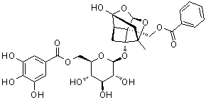 structure of CAS# 122965-41-7, 6'-O-没食子酰芍药甙