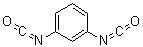 CAS # 123-61-5, 1,3-Phenylene diisocyanate, 1,3-Diisocyanatobenzene, Benzene 1,3-diisocyanate, NSC 511721, Nacconate 400, m-Phenylene diisocyanate, m-Phenylene isocyanate