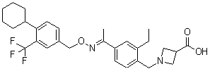 structure of CAS# 1230487-00-9, Siponimod
