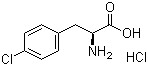 structure of CAS# 123053-23-6, 4-氯-L-苯丙氨酸盐酸盐