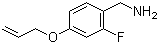 CAS # 1233026-07-7, (4-(Allyloxy)-2-fluorophenyl)methanamine