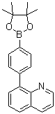 CAS # 1233131-18-4, 8-[4-(4,4,5,5-Tetramethyl-1,3,2-dioxaborolan-2-yl)phenyl]quinoline