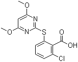 structure of CAS# 123342-93-8, 嘧硫草醚