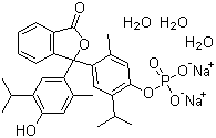 CAS # 123359-43-3, Thymolphthalein monophosphoric acid disodium salt trihydrate