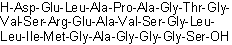 CAS # 1233876-44-2, L-alpha-Aspartyl-L-alpha-glutamyl-L-leucyl-L-alanyl-L-prolyl-L-alanylglycyl-L-threonylglycyl-L-valyl-L-seryl-L-arginyl-L-alpha-glutamyl-L-alanyl-L-valyl-L-serylglycyl-L-leucyl-L-leucyl-L-isoleucyl-L-methionylglycyl-L-alanylglycylglycylglycyl-L-serine