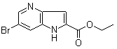 structure of CAS# 1234616-09-1, 6-溴-1H-吡咯并[3,2-b]吡啶-2-羧酸乙酯