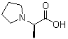 structure of CAS# 1234836-32-8, (R)-2-(Pyrrolidin-1-yl)propanoic acid