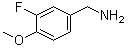 structure of CAS# 123652-95-9, 3-Fluoro-4-methoxybenzenemethanamine