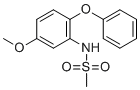 structure of CAS# 123664-84-6, N-(5-甲氧基-2-苯氧基苯基)甲烷磺酰胺