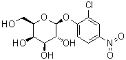 structure of CAS# 123706-60-5, 2-Chloro-4-nitrophenyl beta-D-galactopyranoside