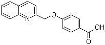 CAS 登录号：123724-16-3, 4-(2-喹啉甲氧基)苯甲酸