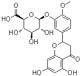 CAS # 1237479-05-8, 5-(3,4-Dihydro-5,7-dihydroxy-4-oxo-2H-1-benzopyran-2-yl)-2-methoxyphenyl beta-D-glucopyranosiduronic acid