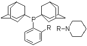 structure of CAS# 1237588-13-4, 双(金刚烷-1-基)(2-哌啶基苯基)膦
