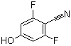 structure of CAS# 123843-57-2, 2,6-二氟-4-羟基苯腈