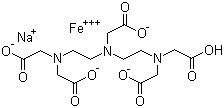 structure of CAS# 12389-75-2, 二乙烯三胺五乙酸铁-钠络合物