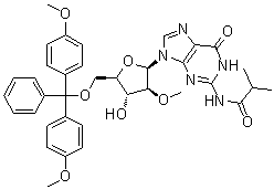 CAS 登录号：1239669-73-8, N-[9-[5-O-[二(4-甲氧基苯基)苯基甲基]-2-O-甲基-beta-D-阿拉伯呋喃糖基]-6,9-二氢-6-氧代-1H-嘌呤-2-基]-2-甲基丙酰胺