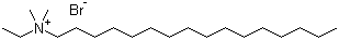 CAS # 124-03-8, Dimethylethylhexadecylammonium bromide, Ethylhexadecyldimethylammonium bromide, Cetyldimethylethylammonium bromide