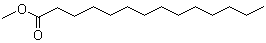 Tetradecanoic acid methyl ester molecular structure (CAS 124-10-7)