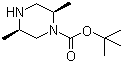structure of CAS# 1240586-48-4, (2R,5R)-2,5-Dimethyl-1-piperazinecarboxylic acid tert-butyl ester