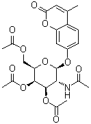 CAS # 124167-46-0, 4-Methyl-7-[[3,4,6-tri-O-acetyl-2-(acetylamino)-2-deoxy-beta-D-galactopyranosyl]oxy]-2H-1-benzopyran-2-one