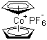 CAS # 12427-42-8, Dicyclopentadienylcobalt hexafluorophosphate, Bis(cyclopentadienyl)cobalt(1+) hexafluorophosphate, Bis(cyclopentadienyl)cobalt(1+) hexafluorophosphate(1-), Cobaltocenium hexafluorophosphate, Dicyclopentadienylcobalt(1+) hexafluorophosphate(1-)
