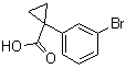 structure of CAS# 124276-95-5, 1-(3-Bromophenyl)cyclopropanecarboxylic acid