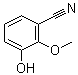 structure of CAS# 1243281-23-3, 3-羟基-2-甲氧基苯甲腈