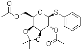 CAS 登录号：124476-99-9, 苯基 3,4-O-(1-甲基亚乙基)-1-硫代-beta-D-吡喃半乳糖苷二乙酸酯