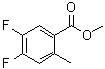 structure of CAS# 1245515-60-9, 4,5-二氟-2-甲基苯甲酸甲酯