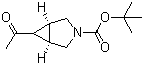 structure of CAS# 1245645-37-7, (1alpha,5alpha)-6-乙酰基-3-氮杂双环[3.1.0]己烷-3-羧酸叔丁酯