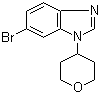 structure of CAS# 1245649-58-4, 6-Bromo-1-(tetrahydro-2H-pyran-4-yl)-1H-benzimidazole