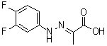 structure of CAS# 1245652-55-4, 2-[2-(3,4-二氟苯基)亚肼基]丙酸
