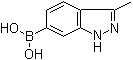 structure of CAS# 1245816-26-5, B-(3-甲基-1H-吲唑-6-基)硼酸