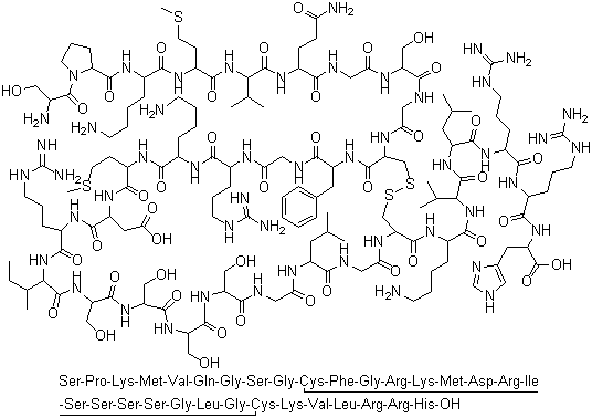 Nesiritide molecular structure (CAS 124584-08-3)