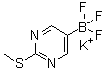 CAS # 1245906-73-3, Potassium trifluoro(5-(methylthio)pyrimidin-2-yl)borate