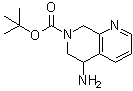 structure of CAS# 1245915-28-9, 5-氨基-5,8-二氢-1,7-萘啶-7(6H)-羧酸叔丁酯