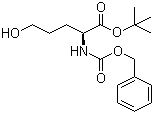 CAS # 124620-51-5, tert-Butyl (S)-2-(benzyloxycarbonylamino)-5-hydroxypentanoate, 5-Hydroxy-N-[(phenylmethoxy)carbonyl]-L-norvaline tert-butyl ester